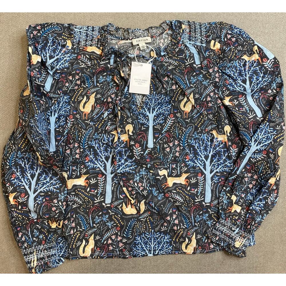 NWT Stellah Winter Woodland Long Sleeve Shirt, Large, Sk8527